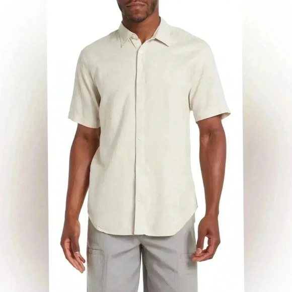 COASTAORO white linen button down shirt - Picture 3 of 4